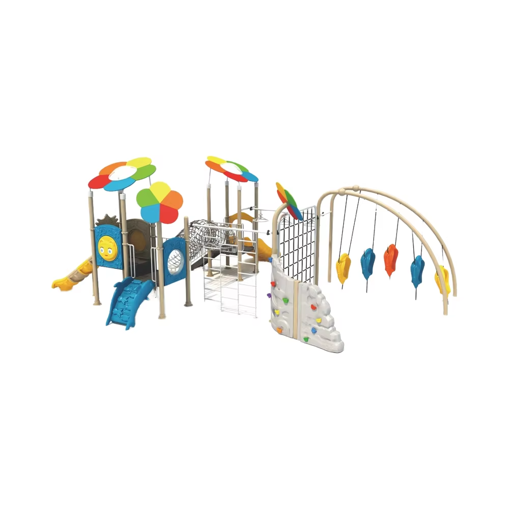 Kids Outdoor Jungle Gym With Slide - 어린이 야외 놀이터 놀이기구 정글짐 클라이밍
