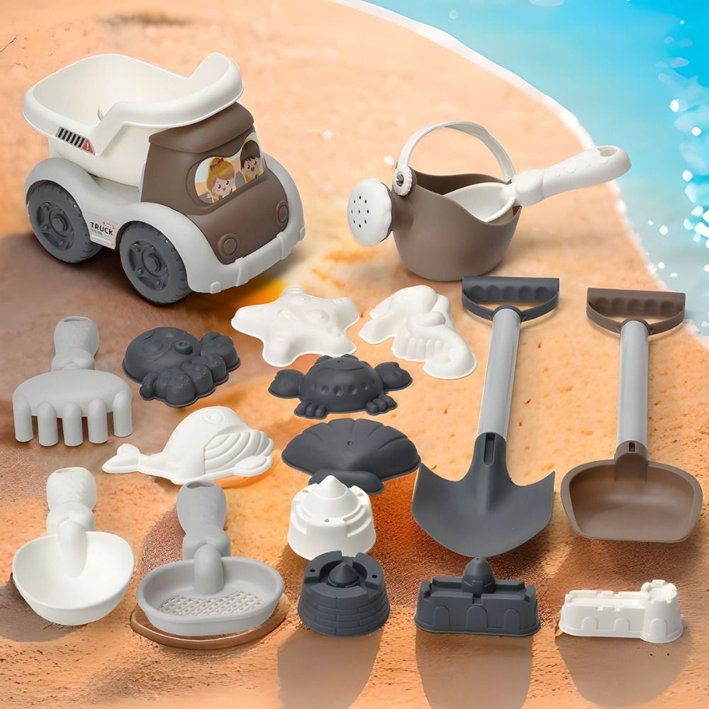 Kids Outdoor Mud Kitchen - 휴대용 해변 모래 놀이 장난감, 만화