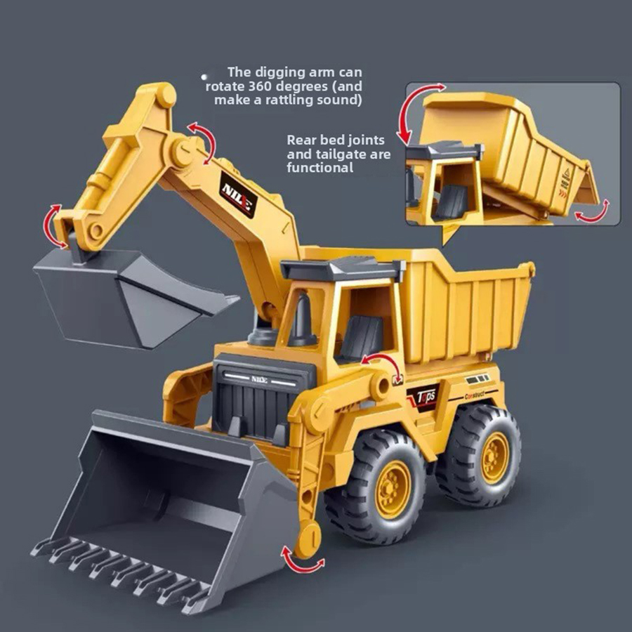 Kids Outdoor Digger - 1pcs 굴삭기 트럭 모델 장난감 엔지니어링