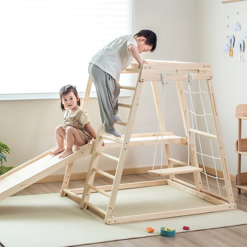 Kids Outdoor Jungle Gym With Slide - 정글짐 어린이 야외용 견고한 감각 발달