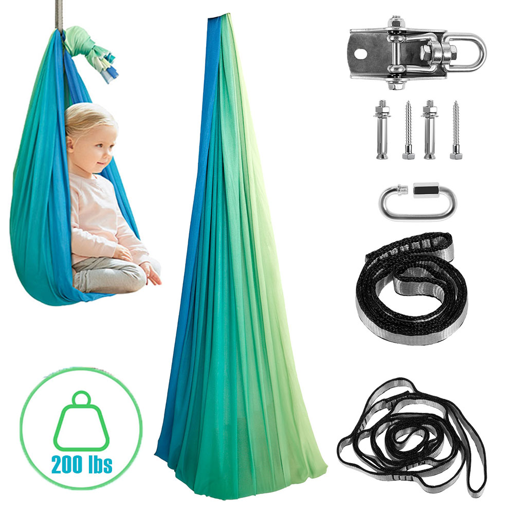 Kids Outdoor Hammock Swing - 어린이 감각 그네 360도 더블 레이어