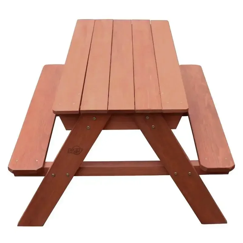 Kids Outdoor Picnic Table - -야외 피크닉 나무 벤치 나무 덮개