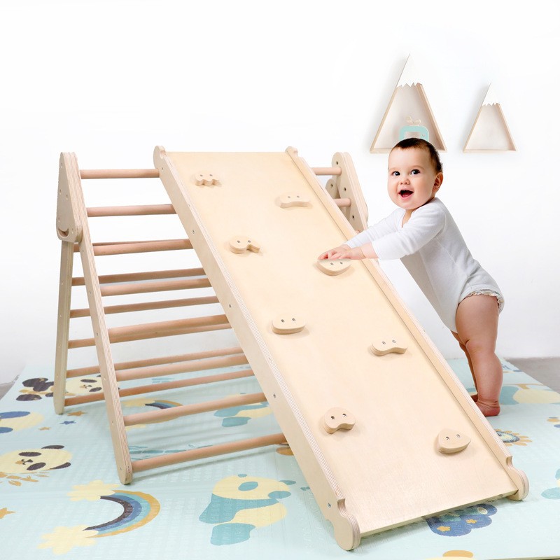 Kids Outdoor Jungle Gym With Slide - 정글짐 어린이 야외용 대형 나무 정글짐