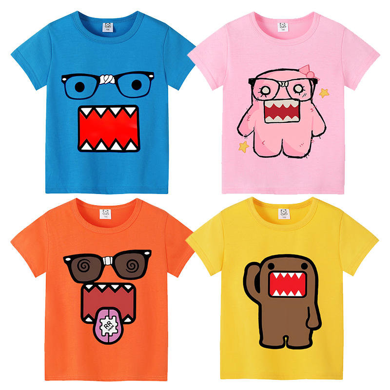 Kids Outdoor Wear - 귀여운 도모스 쿤스 반팔 만화 소년