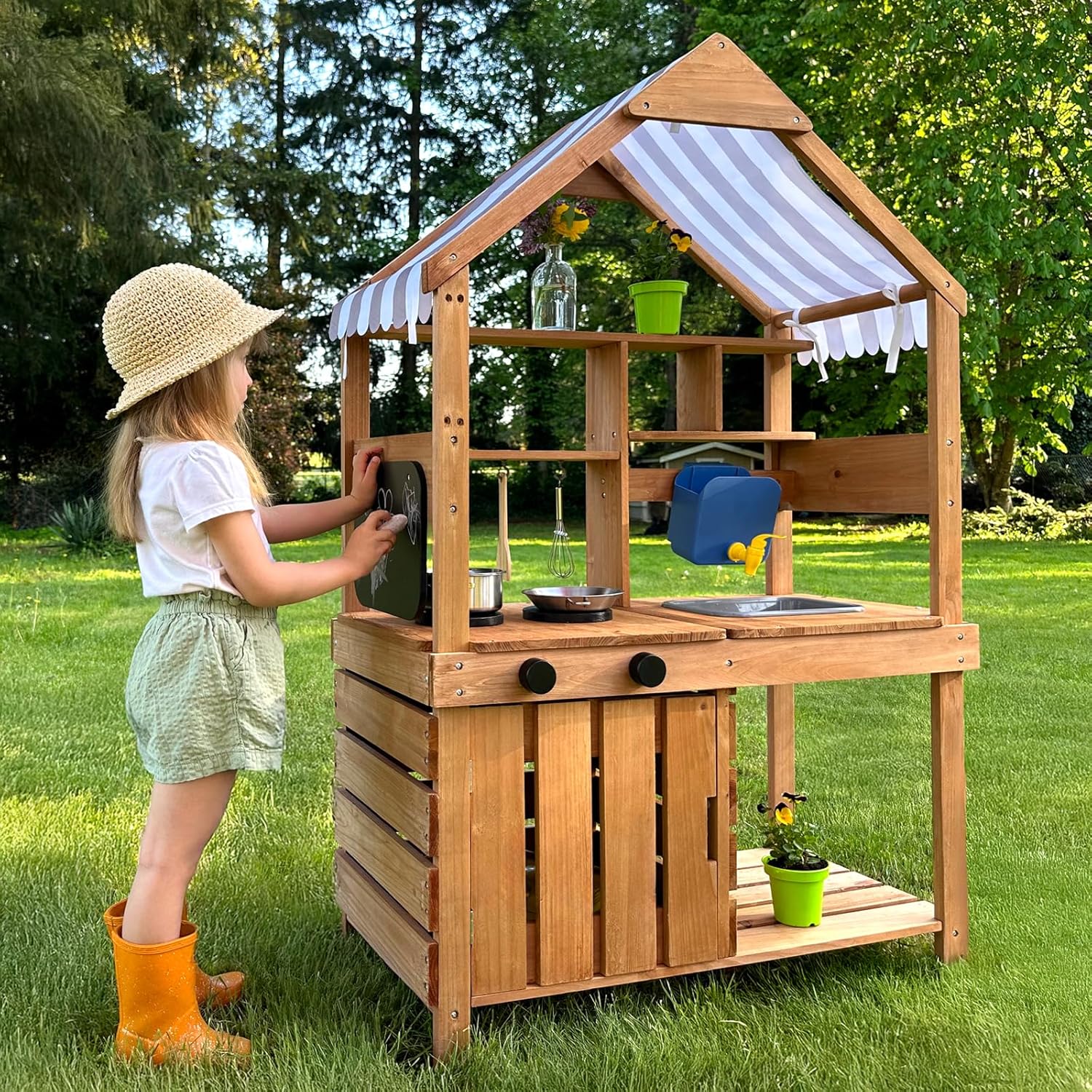 Kids Outdoor Mud Kitchen - # 머드 키친 야외 놀이 세트