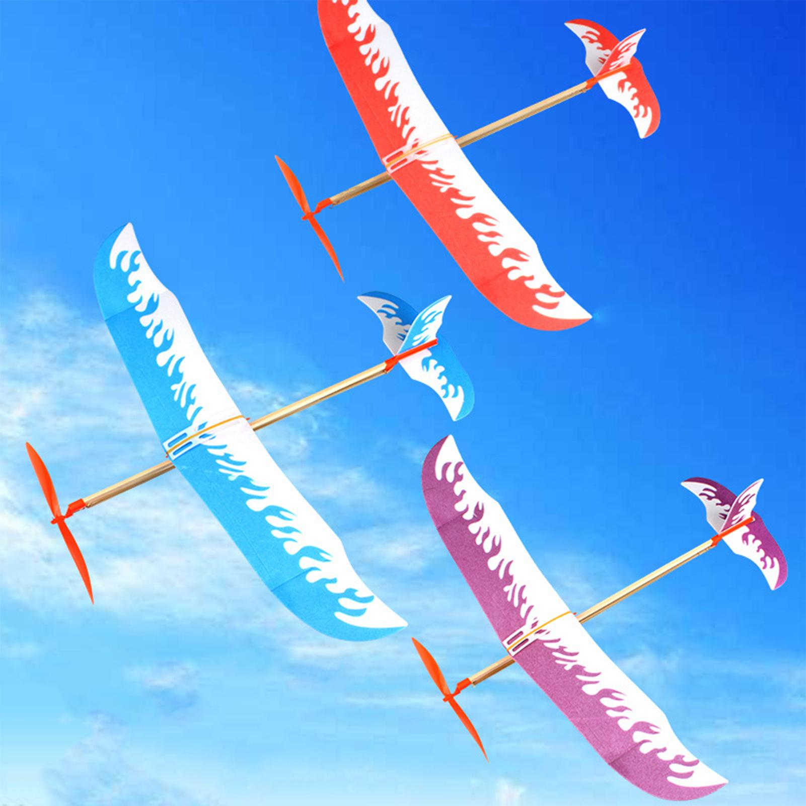 Kids Outdoor Activity Toys - 고무줄 비행기 동력 글라이더 항공기 키트