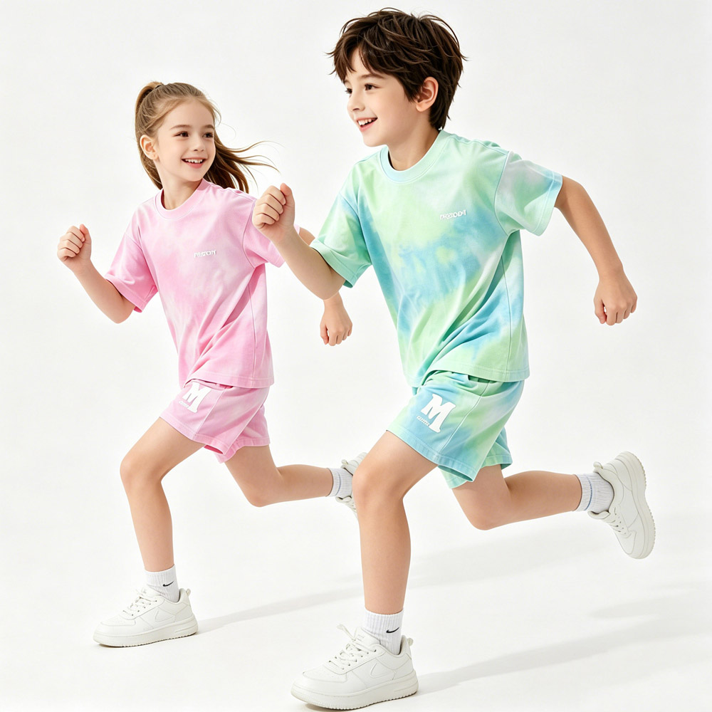 Kids Outdoor Wear - 5-14 세 어린이 스포츠 세트 코튼