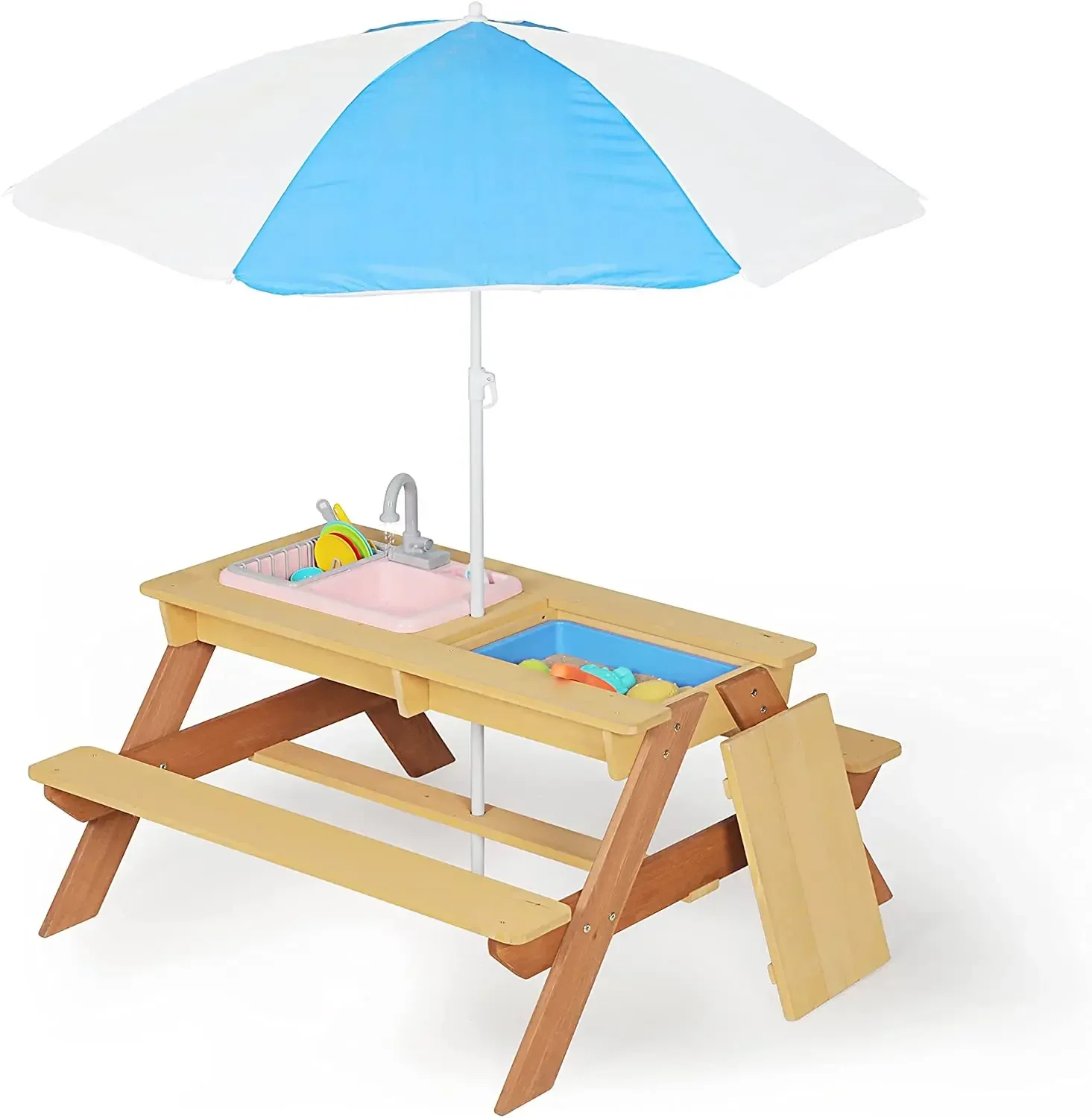 # 어린이 피크닉 테이블 야외 파티오 식탁 나무 활동  - Kids Outdoor Picnic Table 리뷰 및 가격