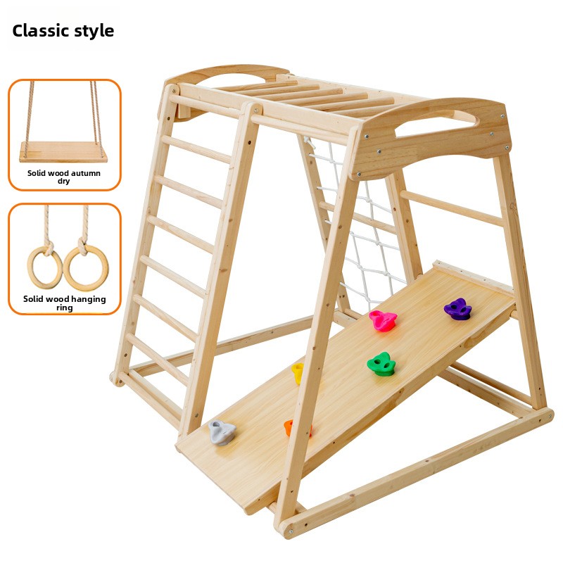 정글짐 어린이 야외 실내 원목 미끄럼틀 아기 그네 링  - Kids Outdoor Jungle Gym With Slide 리뷰 및 가격