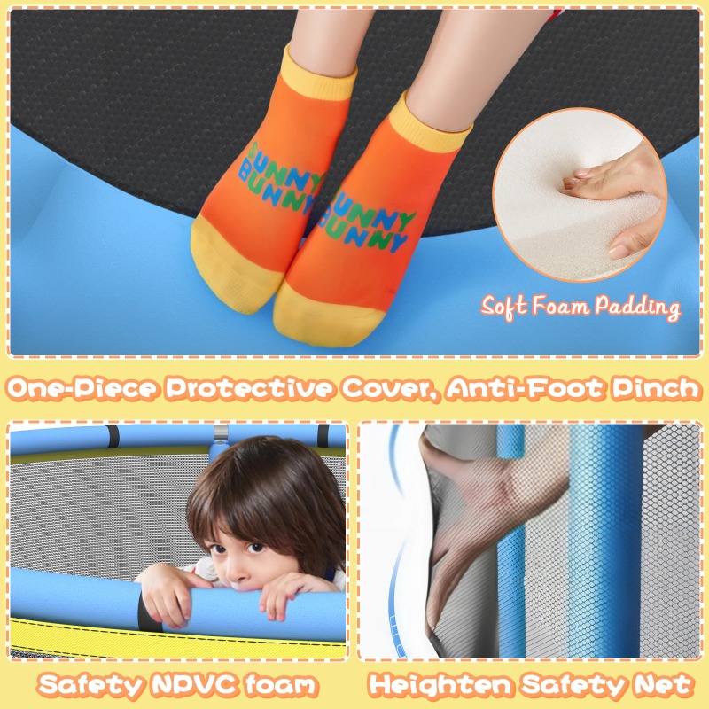 5피트 유아용 트램펄린 8-in-1 어린이 미니 트램펄 - Kids Outdoor Hammock Swing 리뷰 및 가격