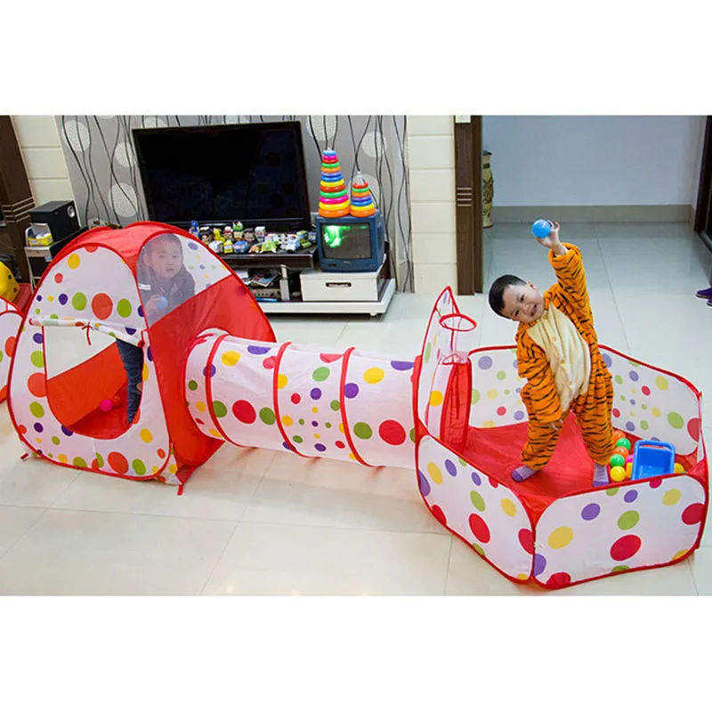 IMBABY 3 in 1 볼 풀 접이식 텐트 터널, 어 - Kids Outdoor Tunnel 리뷰 및 가격