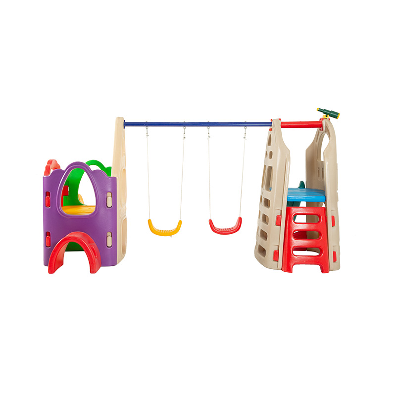 고품질 어린이 실내/실외 플라스틱 이중 슬라이드 놀이터 - Kids Outdoor Swing Set With Slide 리뷰 및 가격