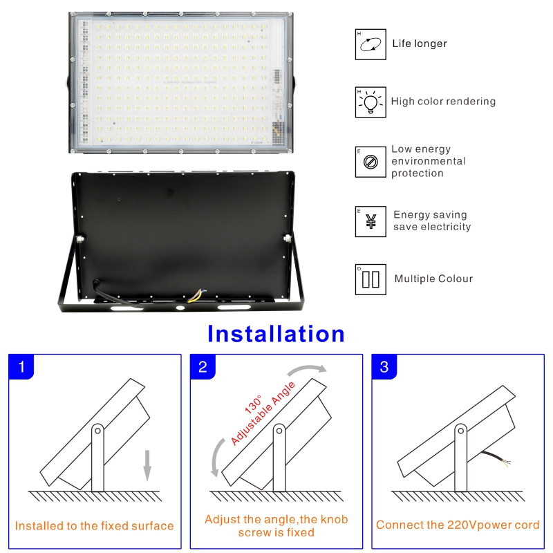 1/2/3PCS 110V 220V Led 홍수 빛 50 - Balance Beam Outdoor 리뷰 및 가격