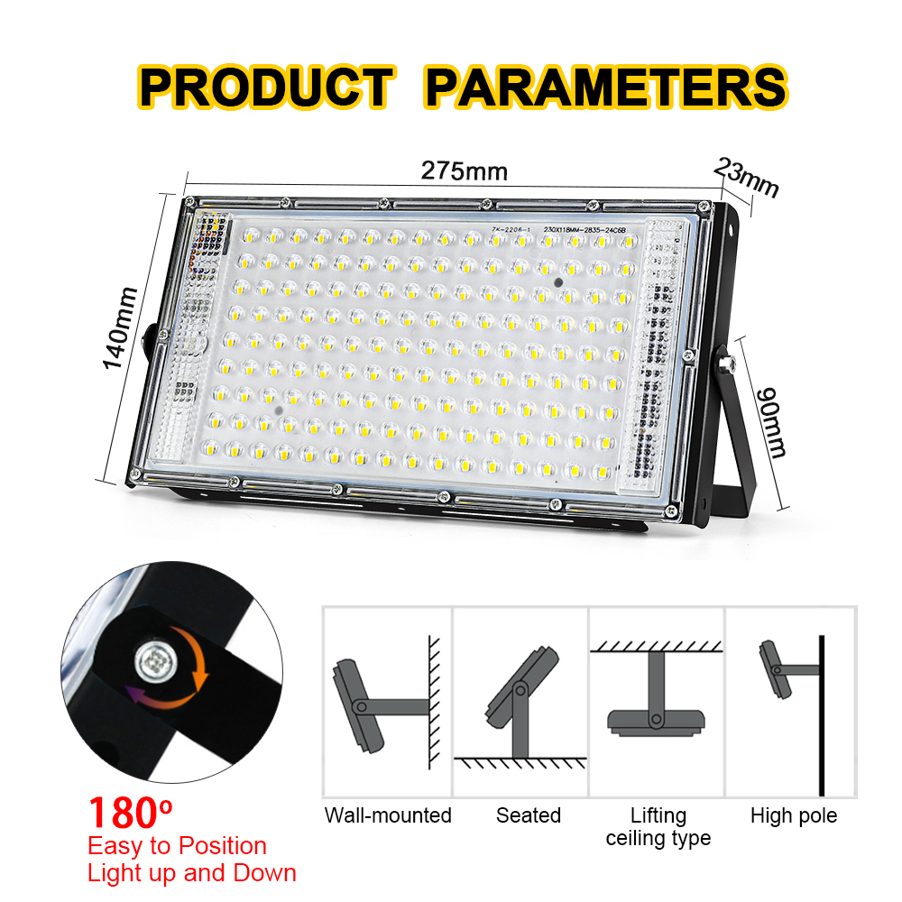 50W 100W 150W Led 홍수 빛 IP65 방수 - Balance Beam Outdoor 리뷰 및 가격