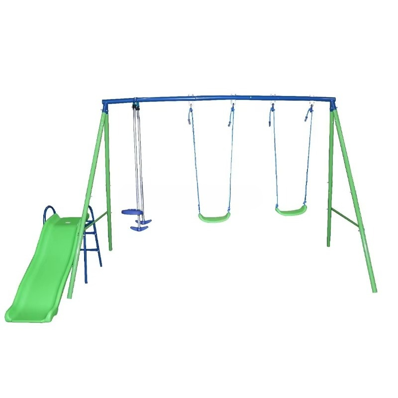 스윙과 미끄럼틀 세트 야외 어린이 놀이 뒷마당 미끄럼틀 - Kids Outdoor Swing Set With Slide 리뷰 및 가격