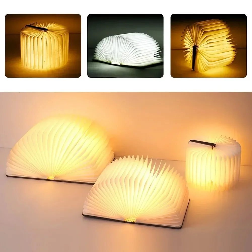 3D 책 빛 접는 나무 크리 에이 티브 LED 밤 빛  - Kids Outdoor Wooden Table 리뷰 및 가격