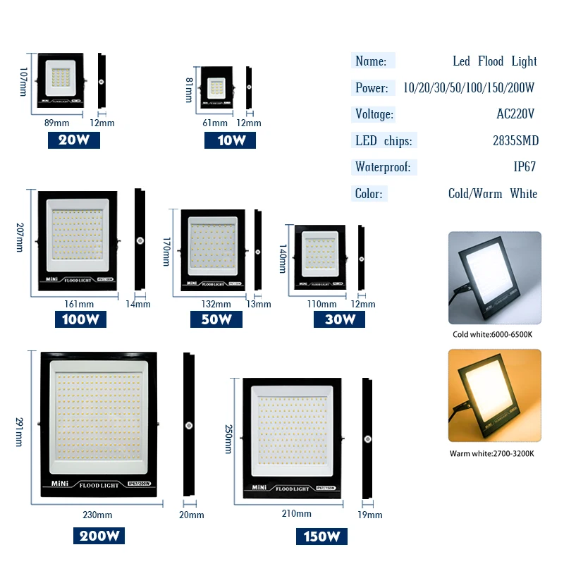 LED 투광등 220V 10W 20W 30W 50W 1 - Balance Beam Outdoor 리뷰 및 가격