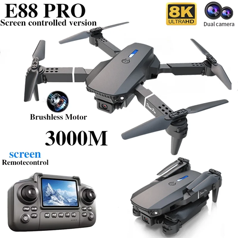 전문 E88 프로 드론 스크린 8K HD 카메라 WiF - Kids Outdoor Entertainment 리뷰 및 가격