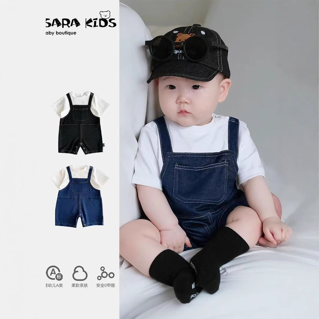 신생아 여름 점프수트, 매우 귀여운 아기 야외복, 그리 - Kids Outdoor Jumpsuit 리뷰 및 가격