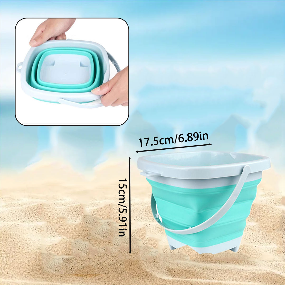 1/2PCS 어린이 해변 삽 또는 접는 양동이 아이 모 - Kids Outdoor Mud Kitchen 리뷰 및 가격