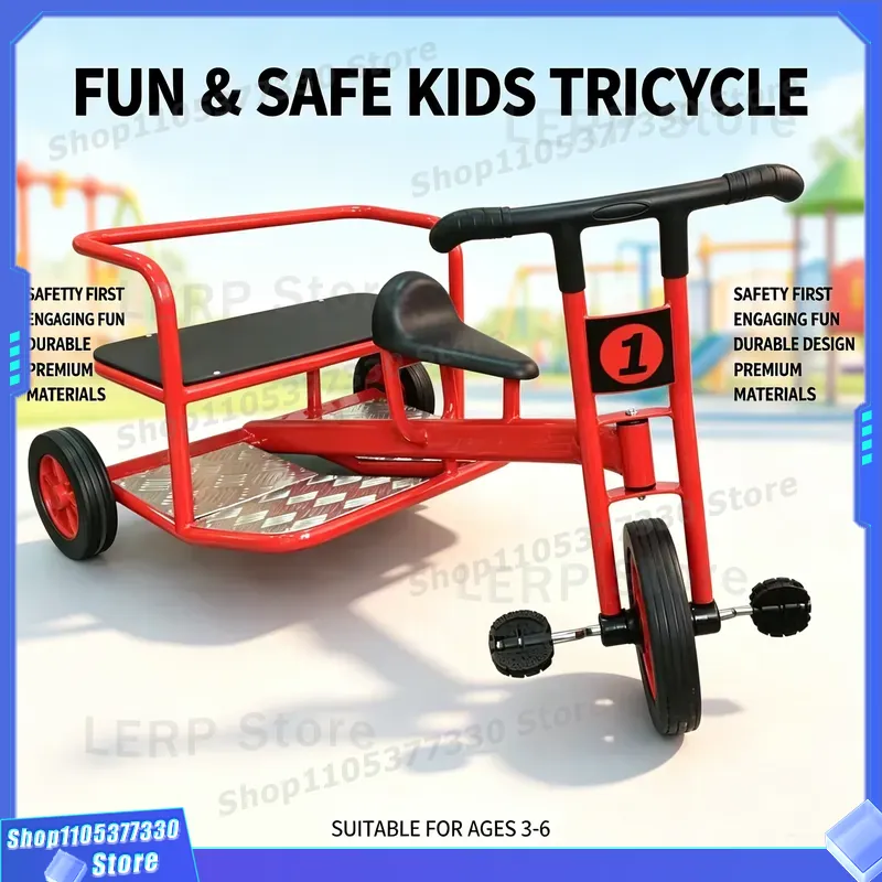 롱리 키즈 스쿠터 2인승 스틸 프레임 3륜 디자인 후방 - Kids Outdoor Ride On 리뷰 및 가격