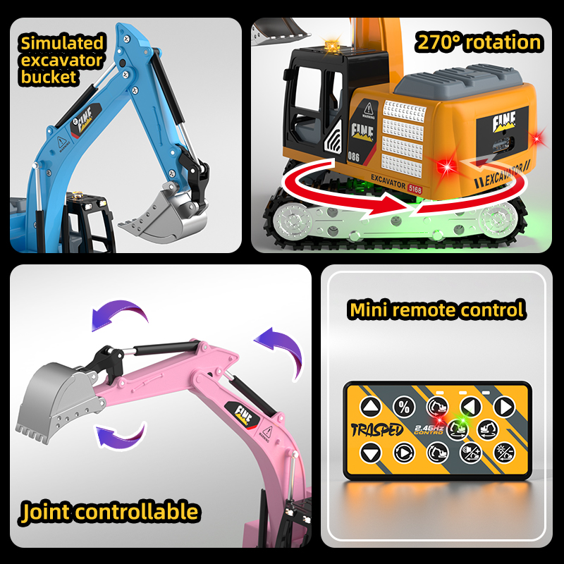 ZWN 원격 조종 굴삭기 덤프트럭 지게차 2.4G RC - Kids Outdoor Digger 리뷰 및 가격
