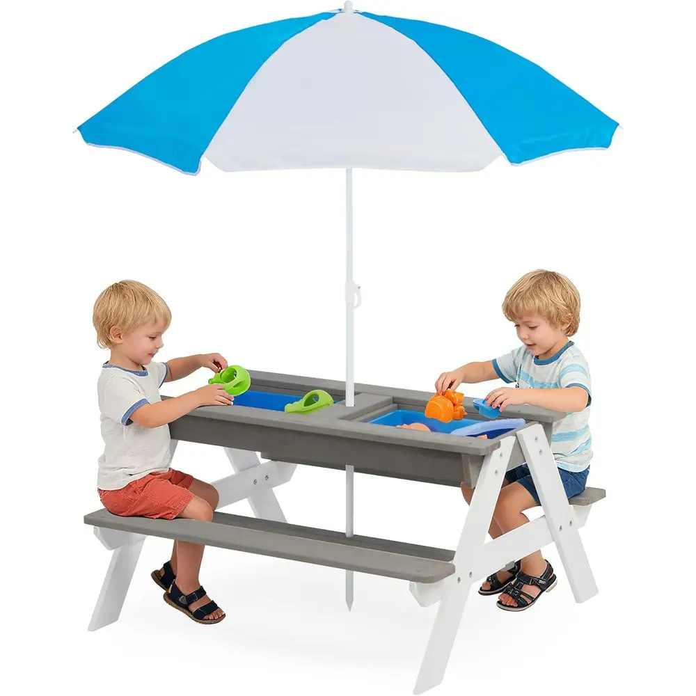 어린이용 3-in-1 접이식 나무 피크닉 테이블, 야외 - Kids Outdoor Picnic Table 리뷰 및 가격