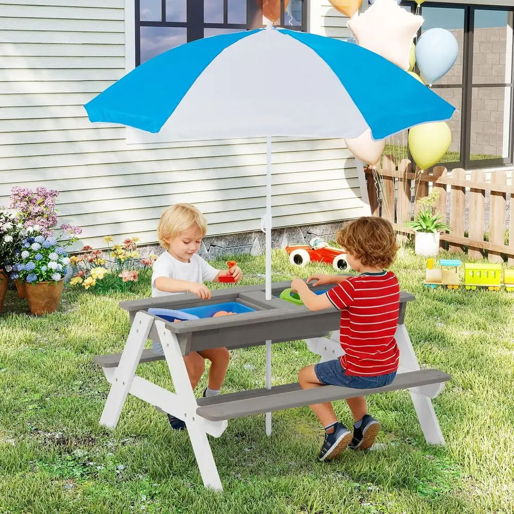 어린이용 3-in-1 접이식 나무 피크닉 테이블, 야외 - Kids Outdoor Picnic Table 리뷰 및 가격
