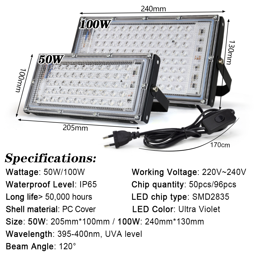 UV Led 홍수 빛 50W 100W 150W 220V - Balance Beam Outdoor 리뷰 및 가격