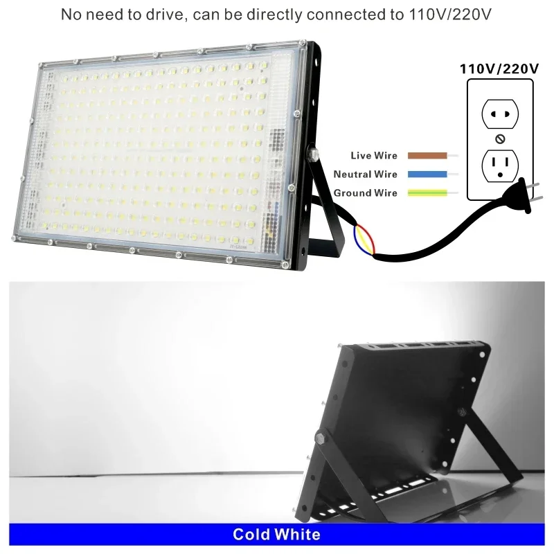 110V 220V Led 홍수 빛 50W 100W 15 - Balance Beam Outdoor 리뷰 및 가격