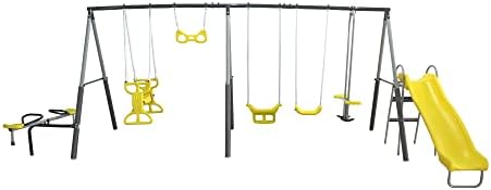 선 플레이그라운드 메탈 A Fe 키즈 스윙 세트(야외  - Kids Outdoor Swing Set With Slide 리뷰 및 가격