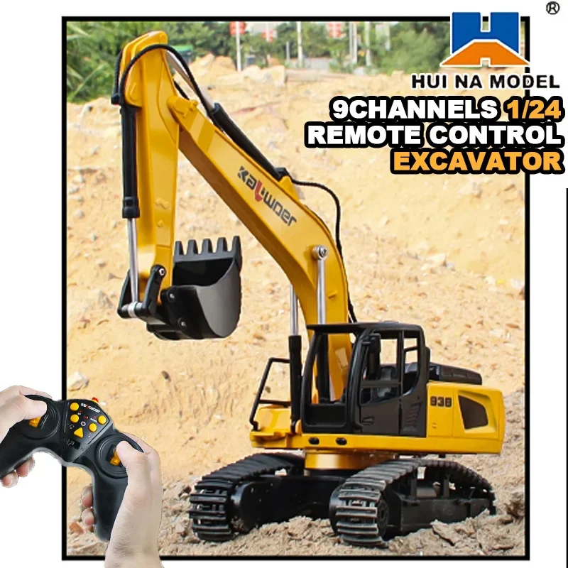 Huina Rc 굴삭기 1/24 9Ch 원격 제어 자동 - Kids Outdoor Digger 리뷰 및 가격