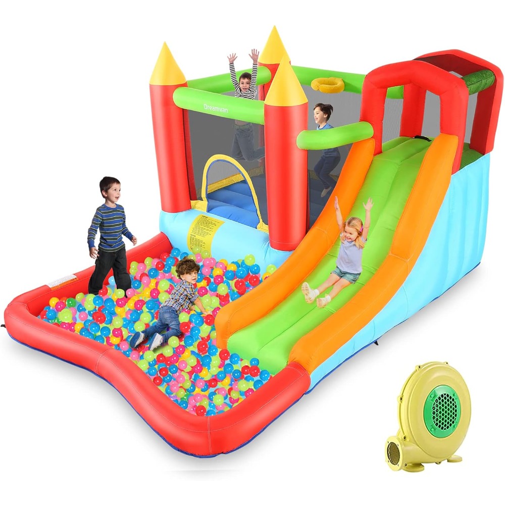다기능 에어바운스 워터파크 슬라이드, 클라이밍 월, 볼 - Kids Outdoor Furniture Set 리뷰 및 가격
