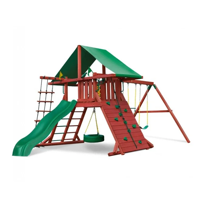 2026년형 야외용 소형 목재 놀이터 미끄럼틀 및 그네 - Kids Outdoor Swing Set With Slide 리뷰 및 가격