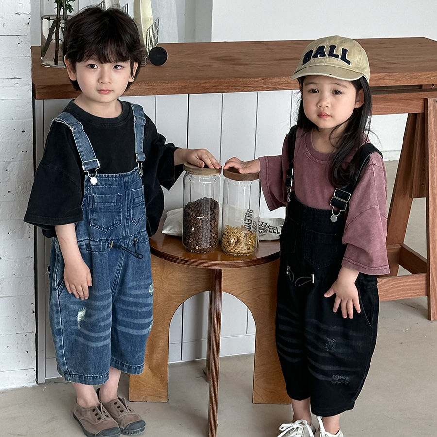 2026년 여름 유니섹스 키즈 데님 빕 오버롤 캣 위스 - Kids Outdoor Jumpsuit 리뷰 및 가격