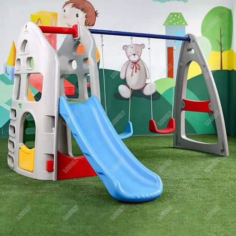 뒷마당 플라스틱 미끄럼틀과 그네 세트, 어린이 야외 놀 - Kids Outdoor Swing Set With Slide 리뷰 및 가격