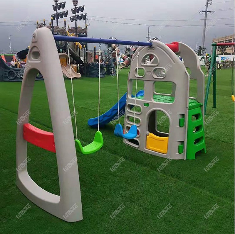 뒷마당 플라스틱 미끄럼틀과 그네 세트, 어린이 야외 놀 - Kids Outdoor Swing Set With Slide 리뷰 및 가격