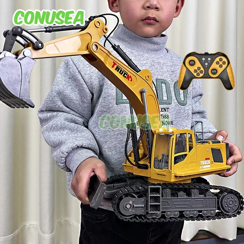남아용 Rc 굴삭기 합금 트럭 장난감, 무선 제어 자동 - Kids Outdoor Digger 리뷰 및 가격