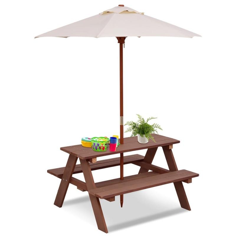 야외용 4인용 어린이 피크닉 테이블 벤치 세트 (탈부착 - Kids Outdoor Picnic Table 리뷰 및 가격