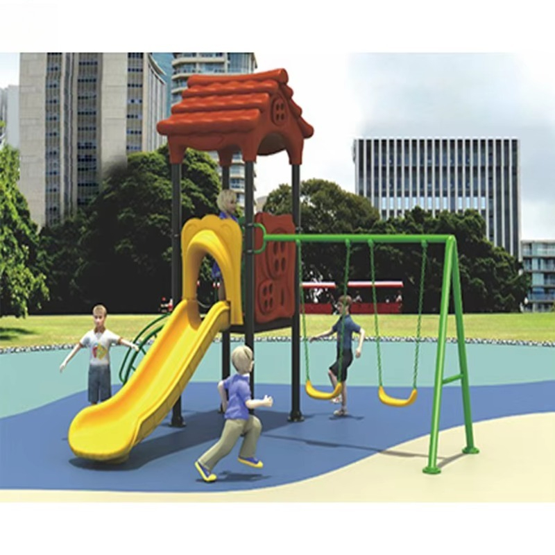 제조업체 스틸 키즈 야외 놀이공원 놀이터 장비-유치원용 - Kids Outdoor Swing Set With Slide 리뷰 및 가격