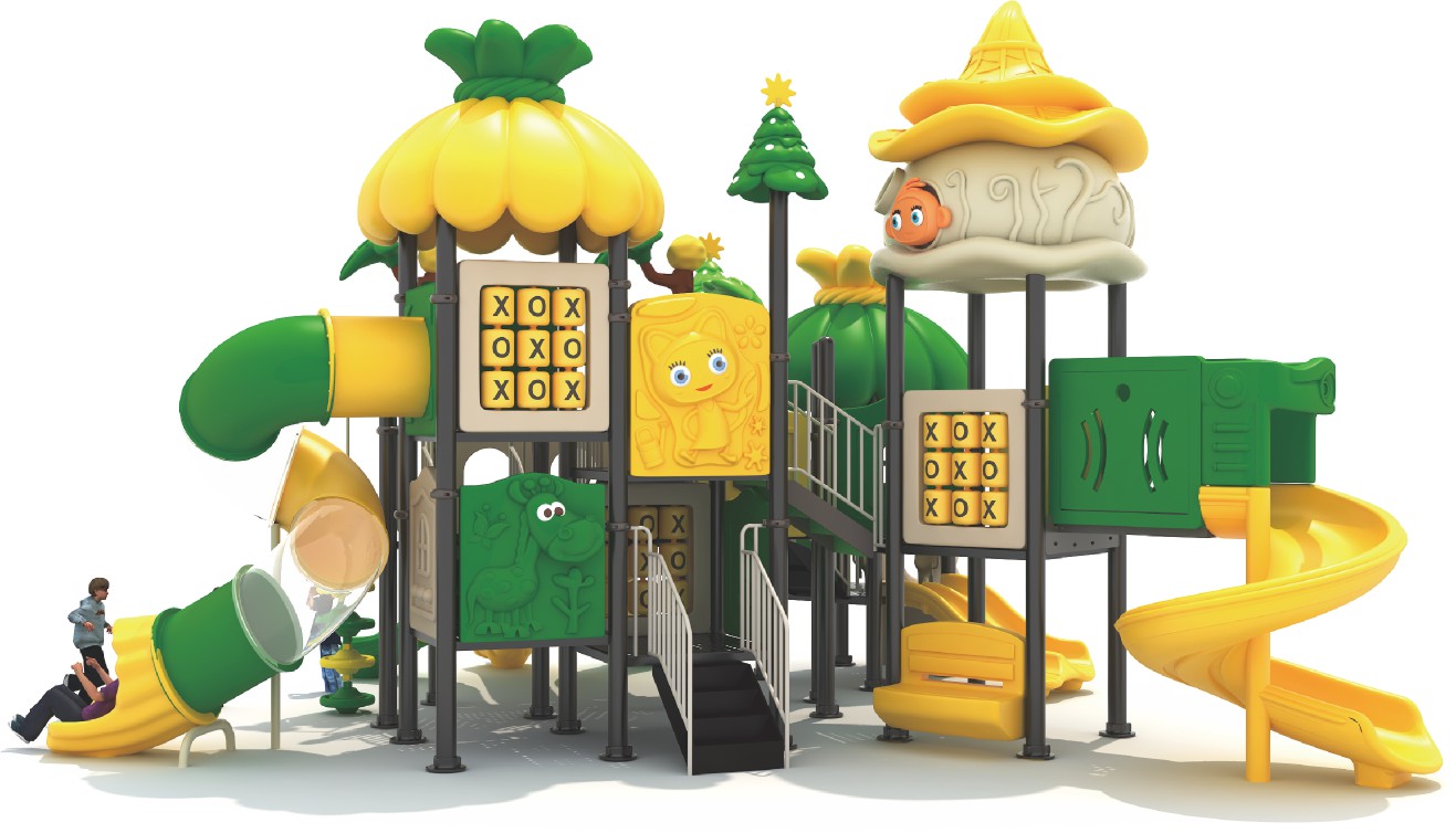 숲 테마 정원 야외 놀이터 장비 대형 플라스틱 슬라이드 - Kids Outdoor Jungle Gym With Slide 리뷰 및 가격