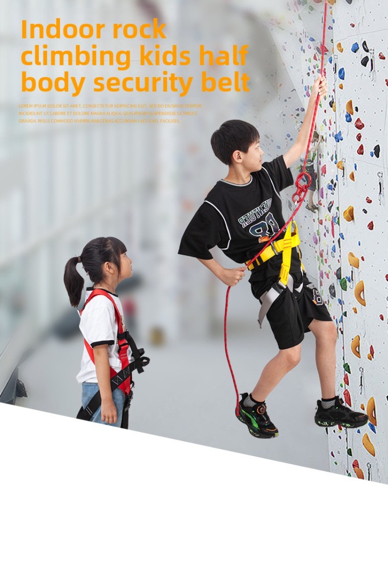 어린이 야외 하네스 스포츠 암벽 등반 반신 안전 보호  - Kids Outdoor Climbing Structure 리뷰 및 가격