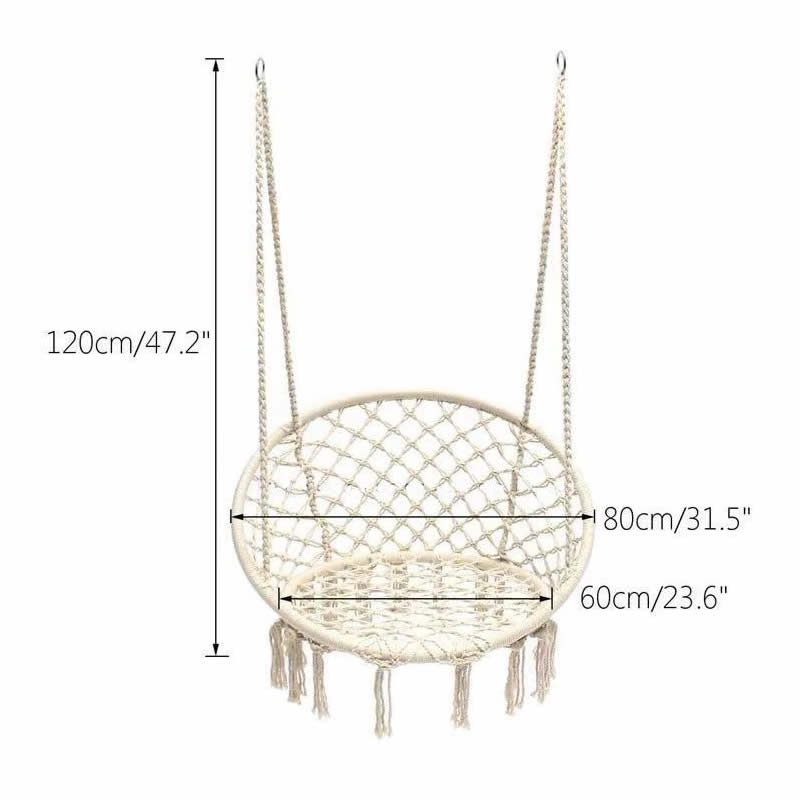 2025 북유럽 정원 수제 니트 라운드 교수형 해먹 야 - Kids Outdoor Hammock Swing 리뷰 및 가격