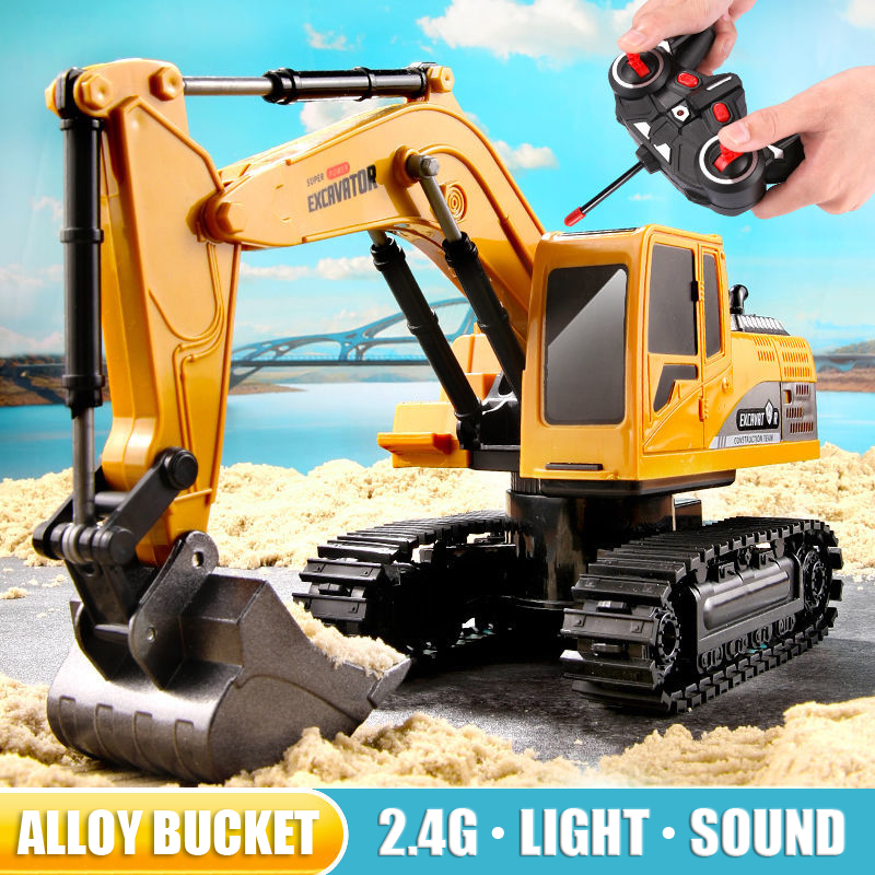 RC 굴삭기 2.4Ghz 6 채널 1:24 RC 엔지니 - Kids Outdoor Digger 리뷰 및 가격
