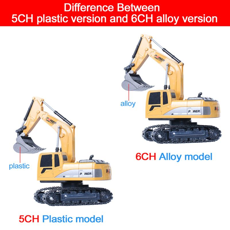 RC 굴삭기 2.4Ghz 6 채널 1:24 RC 엔지니 - Kids Outdoor Digger 리뷰 및 가격